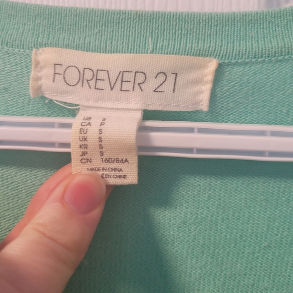 Forever 21 Mint Green Cardigan - Picture 2 of 3